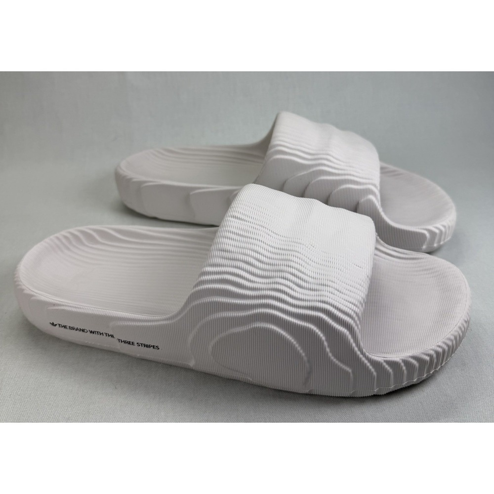 Adidas Adilette 22 White Slides Men's Size 13 Swim
